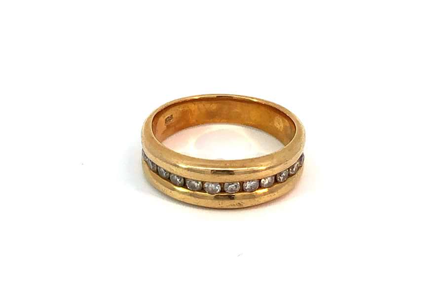 リング K18 約12号 ダイヤ0.41ct の買取実績｜最新相場で高価買取なら 