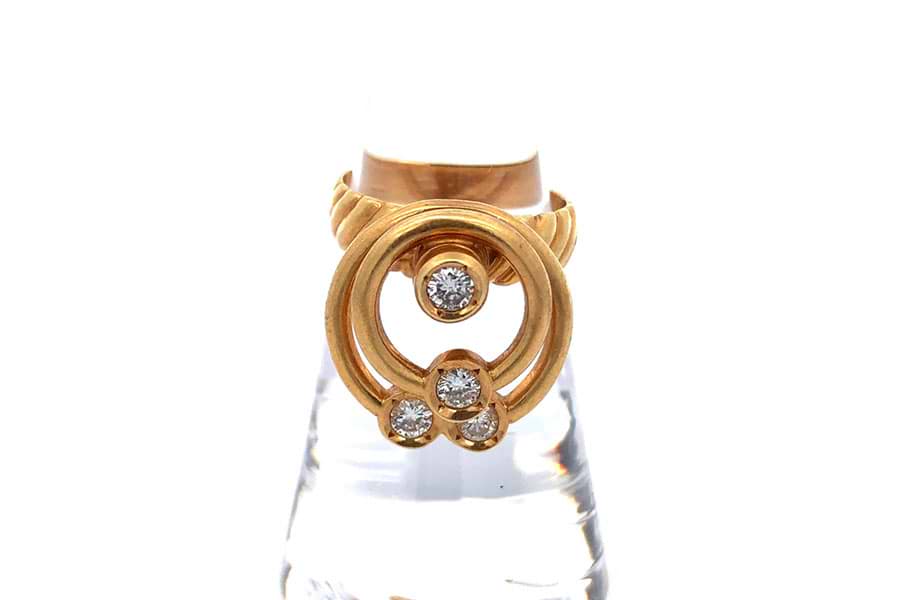 リング K18 約10.5号 ダイヤ0.38ct の買取実績｜最新相場で高価買取 