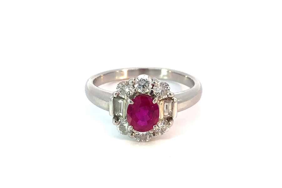 リング Pt900 約15号 ルビー1.04ct ダイヤ0.74ct の買取実績