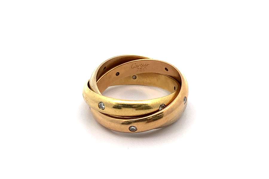 【公式】アクセサリーの激安通販 カルティエ トリニティ ダイヤリング 750 #55/約15号 の買取実績 アクセサリー