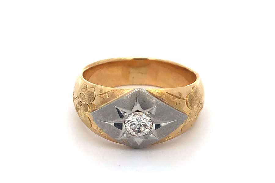 リング K18 約8.5号 ダイヤ1.04ct の買取実績｜最新相場で高価