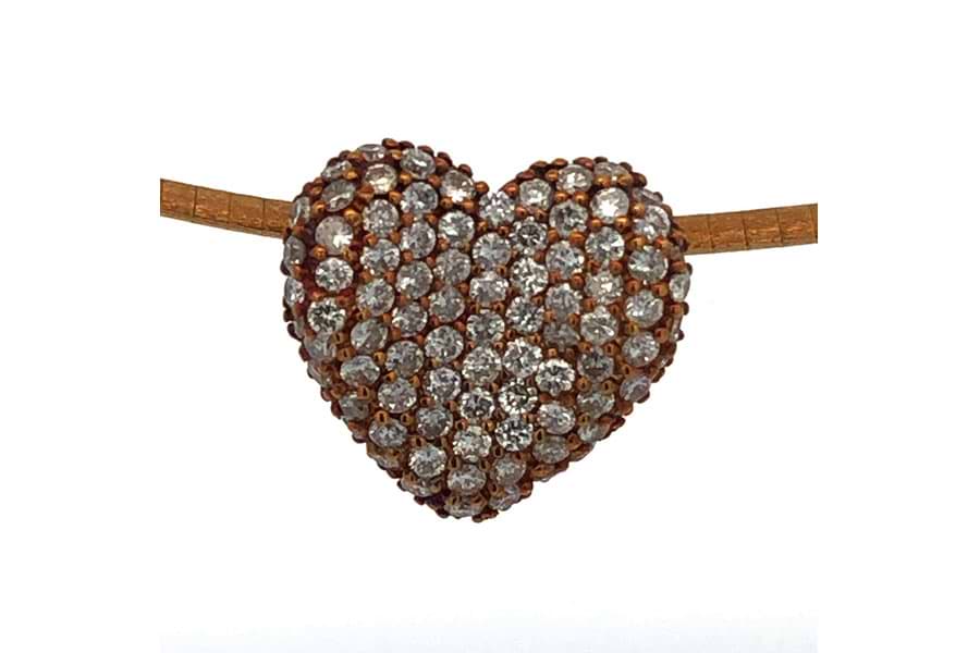 ネックレス K18 全長約42.3㎝ ダイヤ1.05ct