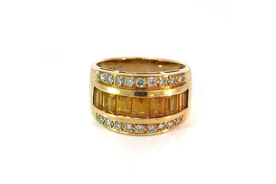 リング 18K 約11号 ダイヤ2.13ct ダイヤ0.92ct の買取実績｜最新