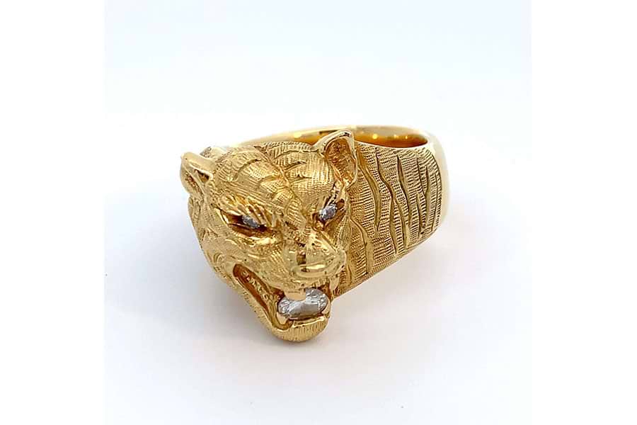 リング K18 約23.5号 ダイヤ0.360ct@1 の買取実績｜最新相場で