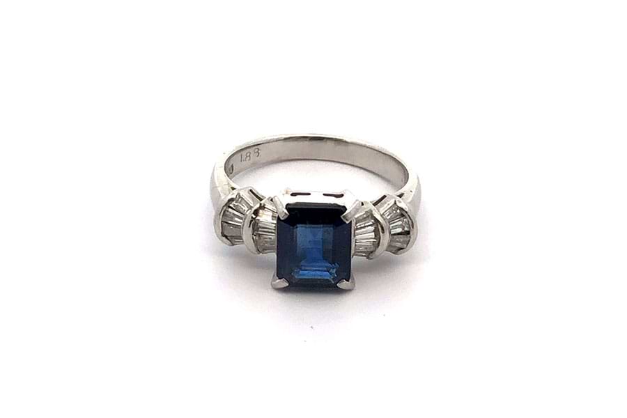 リング Pt900 約12号 サファイア1.88ct ダイヤ0.331ct$2 の買取