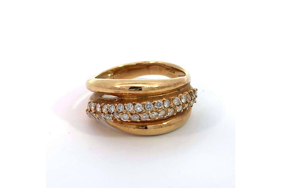 喜ばれる誕生日プレゼント K18 リング 約13号 の買取実績｜最新相場で高価 ダイヤ0.43ct$1 その他