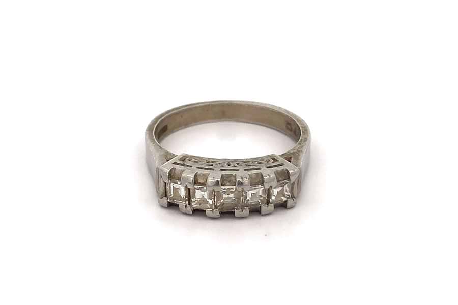 リング Pt850 約15号 緑色石1.03ct ダイヤ0.48ct$1 の買取実績