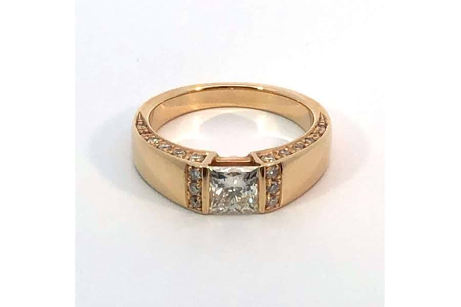 リング K18YG 約12.5号 ダイヤ0.31ct の買取実績｜最新相場で