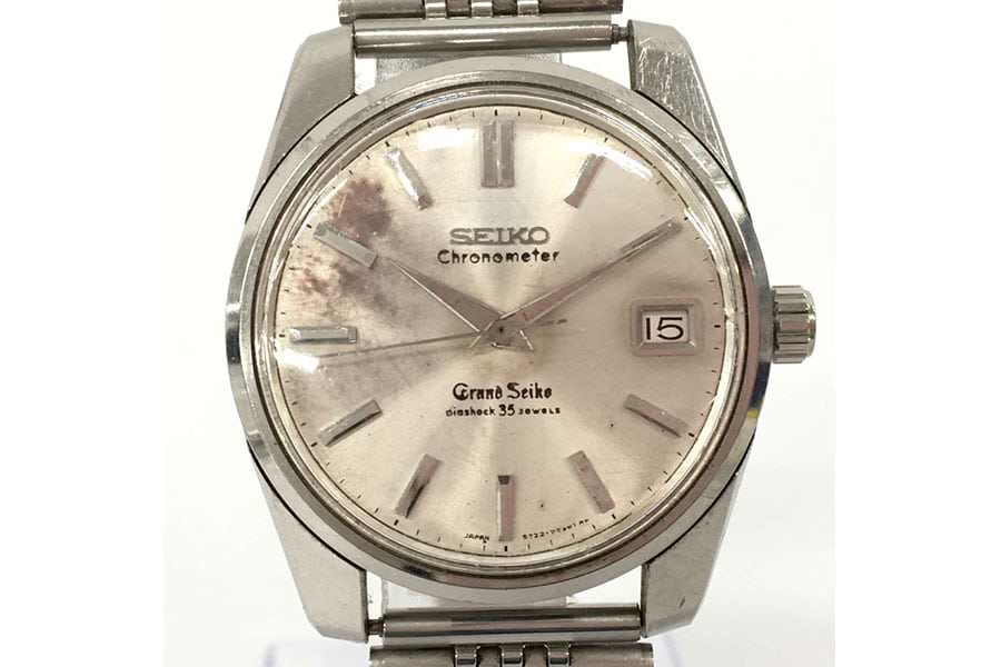 セイコー クロノメーター 5722ｰ9990 手巻き SS/SS ホワイト