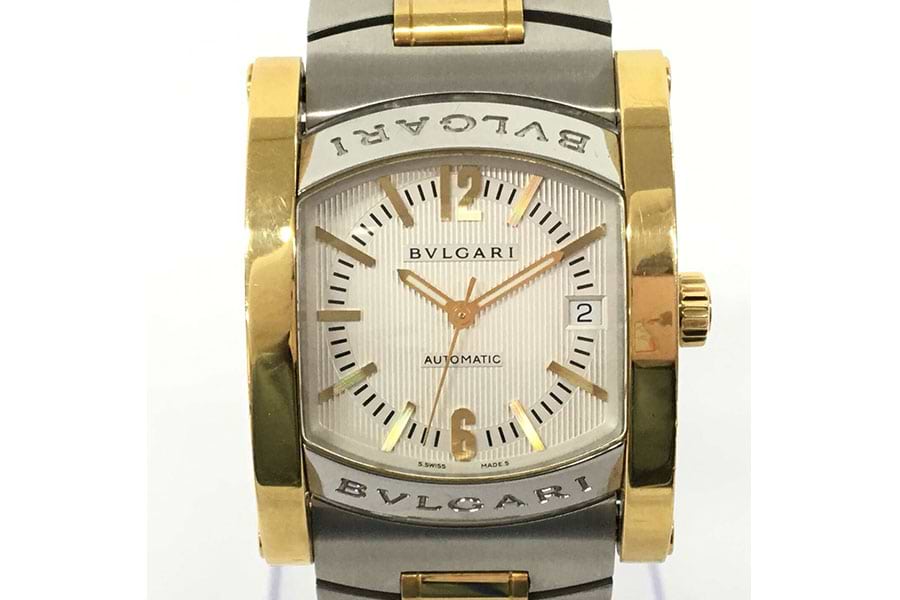 ブルガリ アショーマ AA44SG 自動巻き YG/SS ホワイト/ゴールド