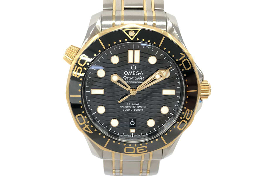 オメガ シーマスタープロフェッショナル 21020422001002 自動巻き SS/YG ブラック