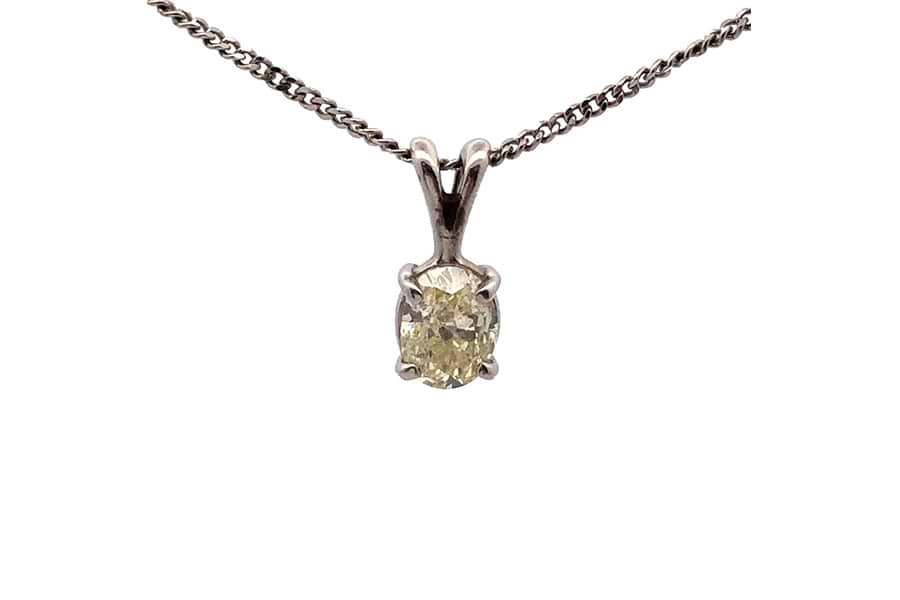 ネックレス Pt850 全長約44.7cm ダイヤ1.01ct の買取実績｜最新