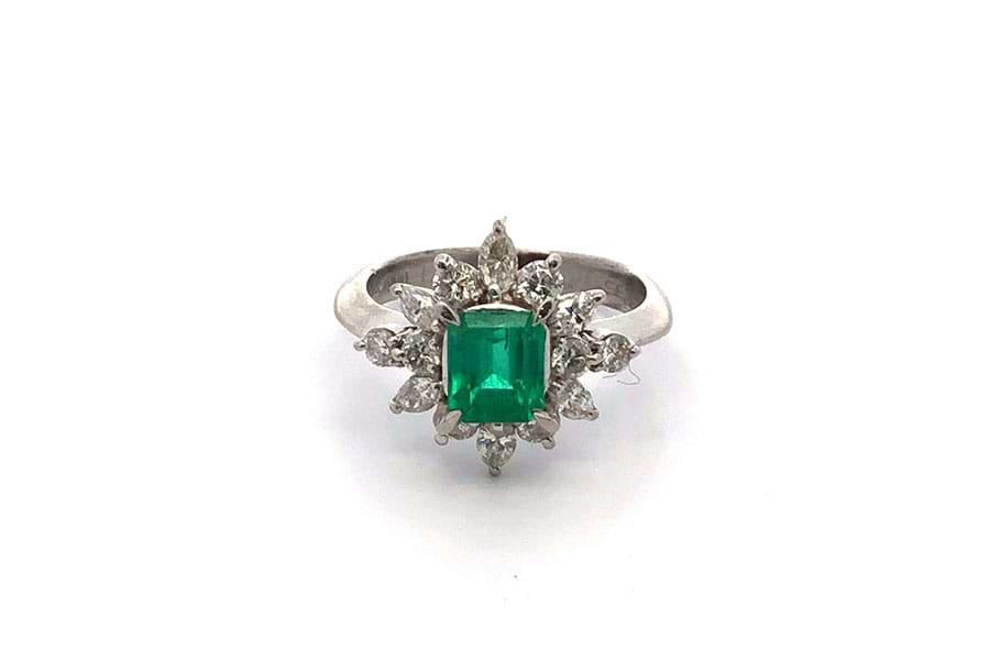 リング Pt900 約8.5号 ダイヤ1.095ct ダイヤ0.05ct の買取実績