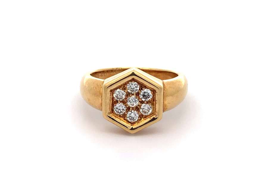 クリスチャン・ディオール リング 750 約10.5号 ダイヤ 0.40ct@1 クリスチャン・ディオール リング 750 約10.5号 ダイヤ 0.40ct@1
