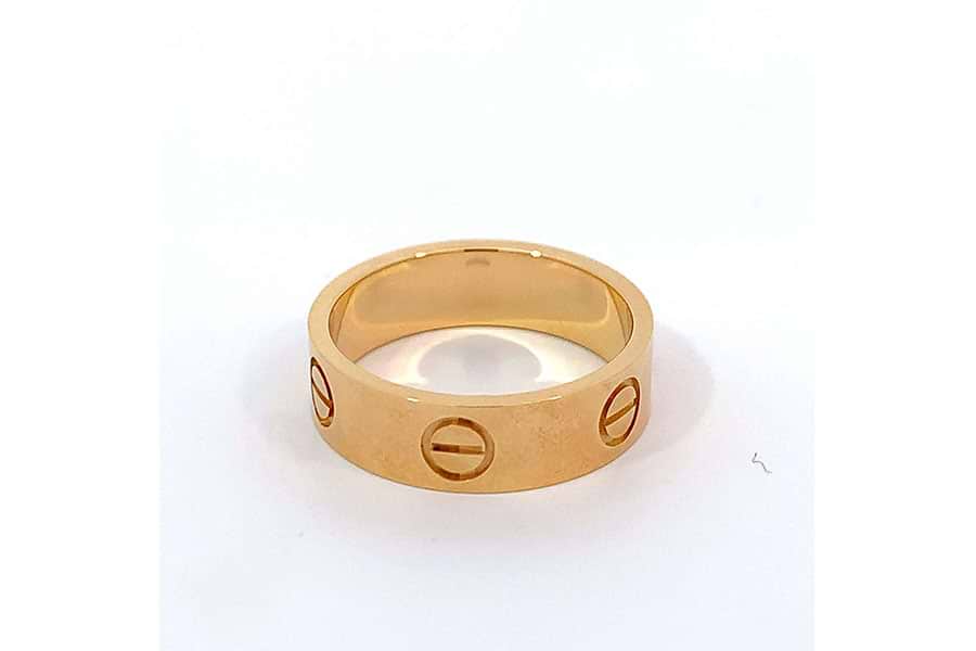 カルティエ ラブリング Au750 #53/約12.5号