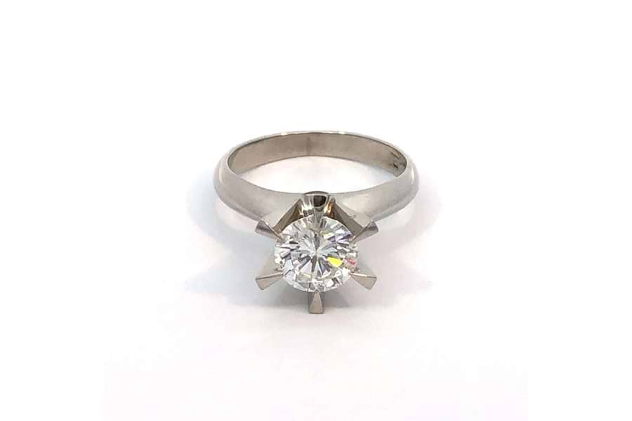 リング Pt900 約10.5号 ダイヤ1.218ct