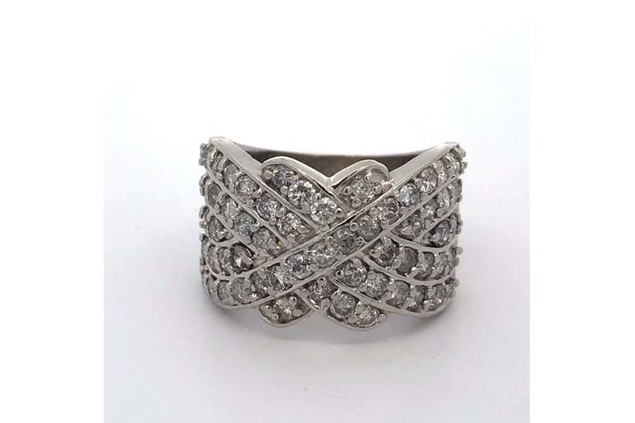 リング Pt900,K18 約15号 ダイヤ0.551ct ダイヤ0.31ct の買取