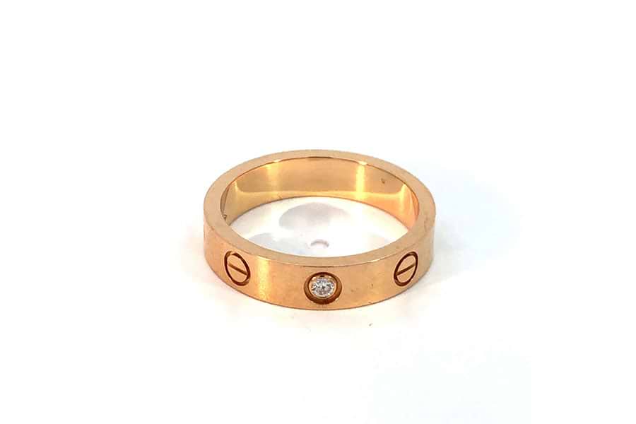 リング K18WG 約11号 ダイヤ0.33ct$1 の買取実績｜最新相場で