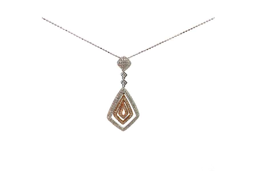 ネックレス K18,K18WG 全長約45.4cm ダイヤ1.00ct の買取実績 ネックレス K18,K18WG 全長約45.4cm ダイヤ1.00ct の買取実績