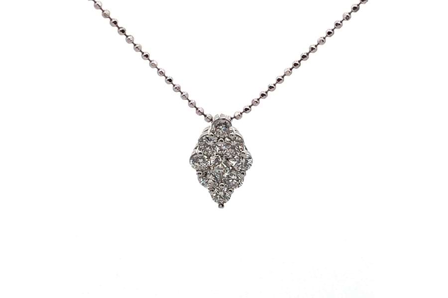 ネックレス K18WG 全長約45.9cm ダイヤ0.55ct の買取実績｜最新