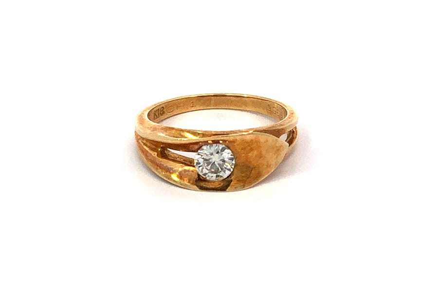 リング K18 約10.5号 ダイヤ0.356ct$1 の買取実績｜最新相場で