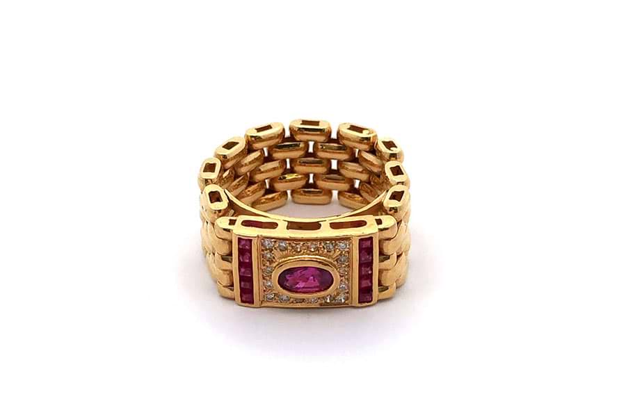 日本人気超絶の リング の買取実績｜最新相場で ダイヤ0.356ct$1 約10.5号 K18 イエローゴールド