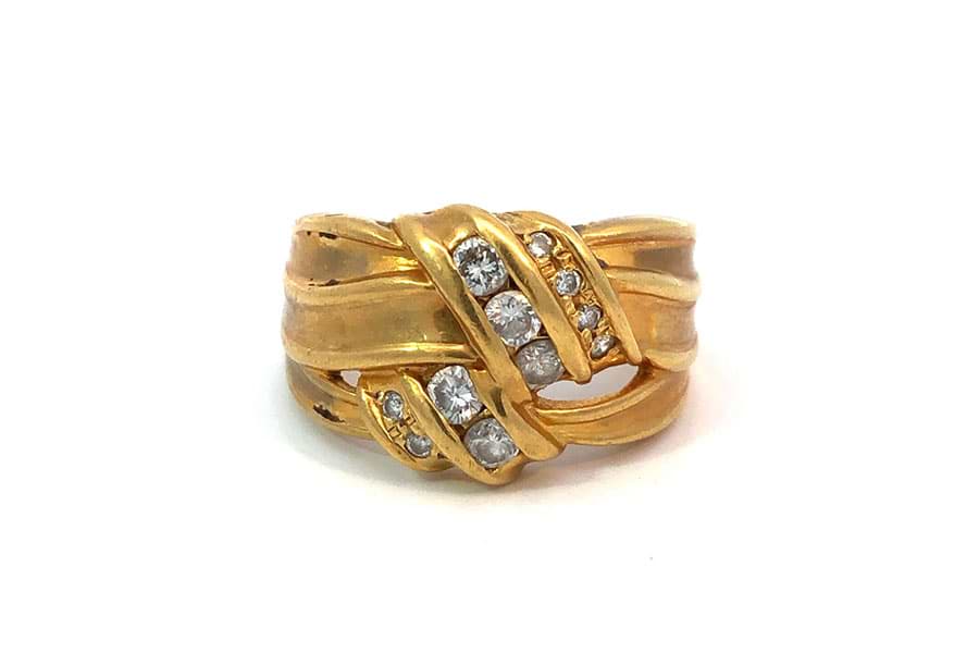 リング Pt850 約13.5号 ダイヤ0.23ct$1 の買取実績｜最新相場で