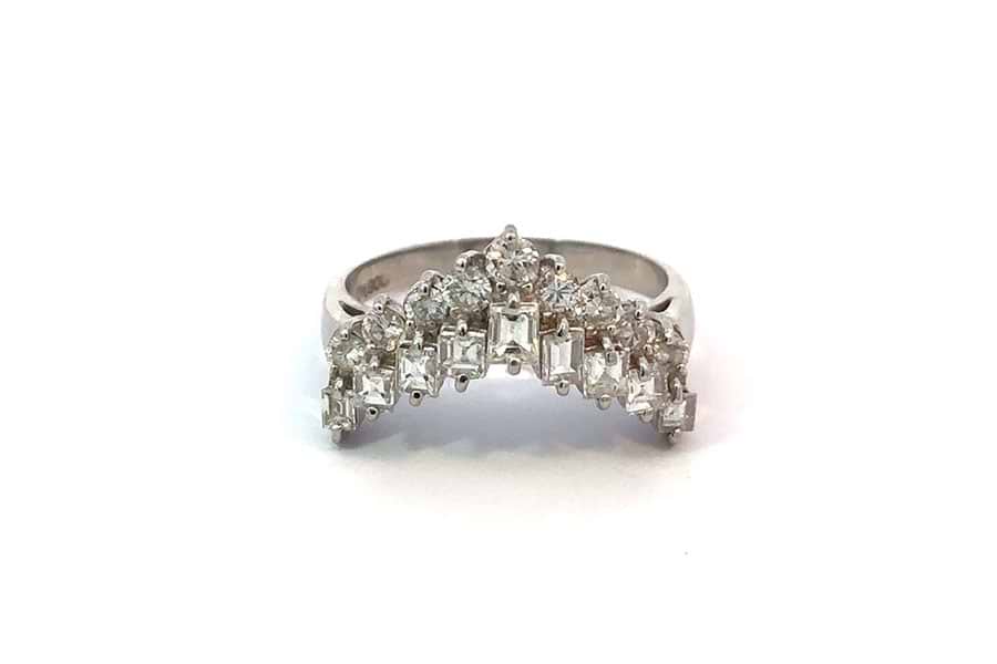 リング Pt900 約11号 緑色石5.30ct ダイヤ0.17ct の買取実績