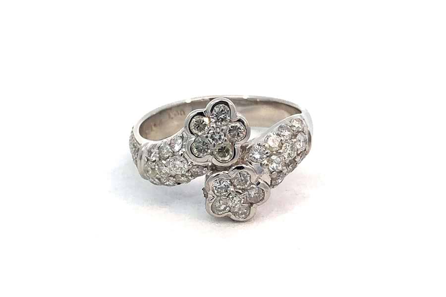 リング Pt900 約14.5号 ダイヤ1.44/1.30ct の買取実績｜最新相場