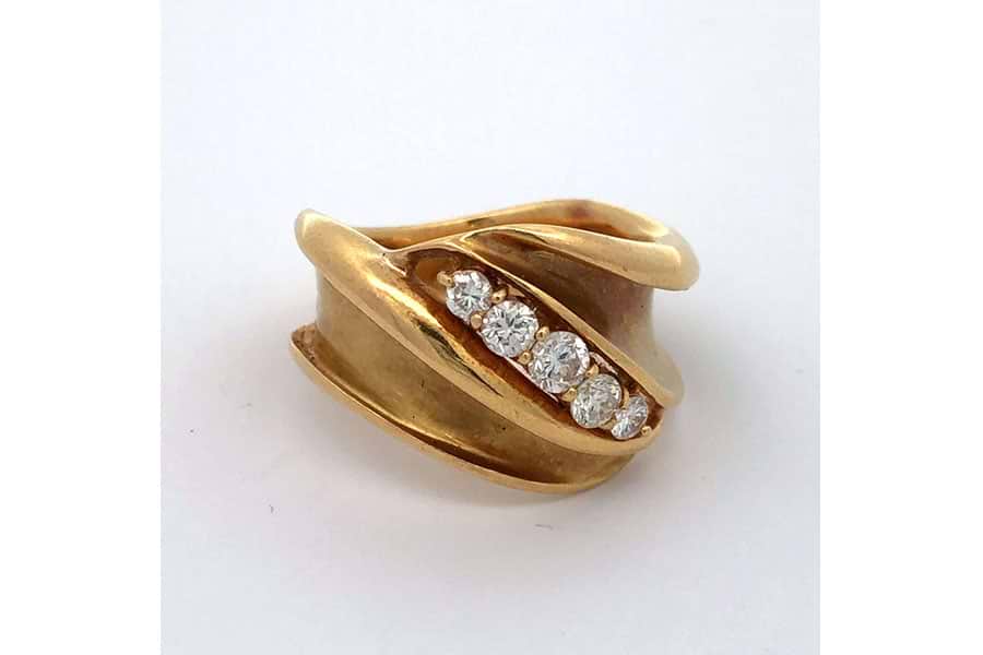リング K18 約10.5号 ダイヤ0.39ct の買取実績｜最新相場で高価