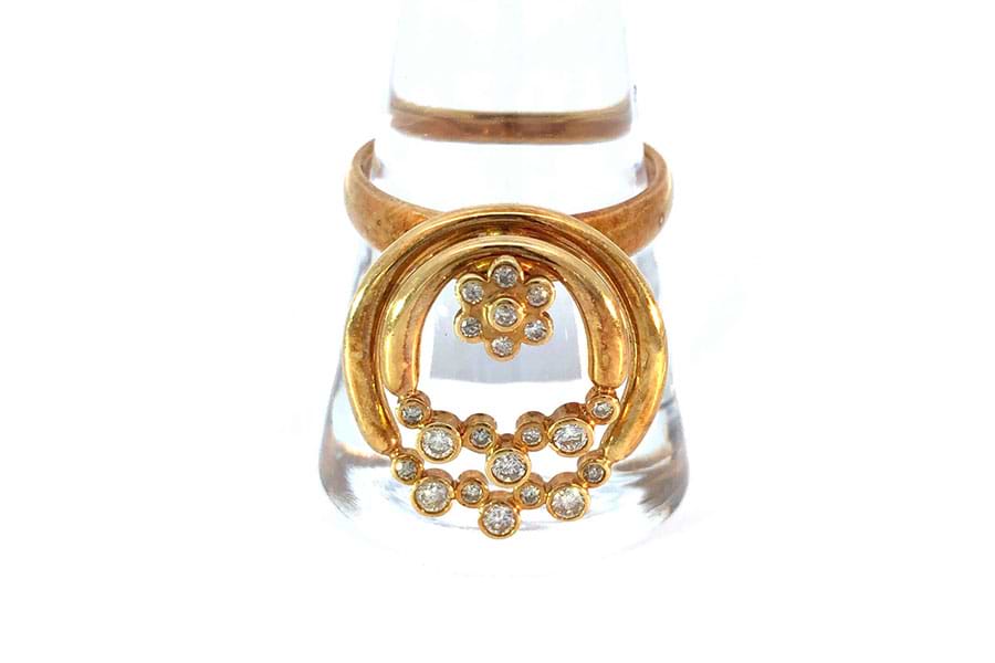リング K18 約18.5号 ダイヤ0.37ct の買取実績｜最新相場で高価