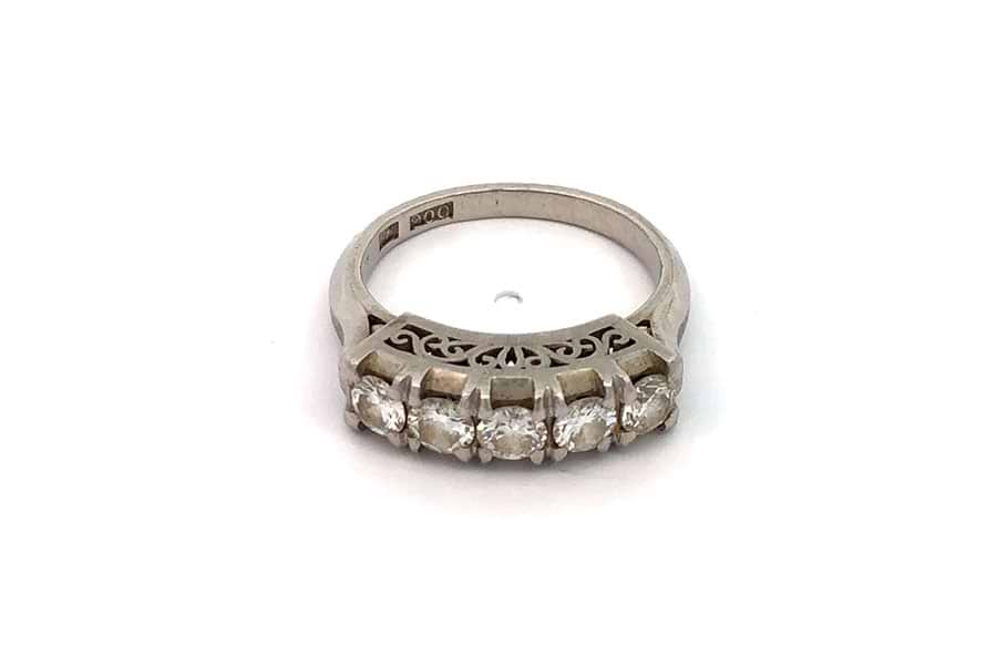 リング Pt850 約13.5号 ダイヤ0.23ct$1 の買取実績｜最新相場で