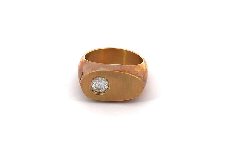 リング K18 約10.5号 ダイヤ0.38ct の買取実績｜最新相場で高価