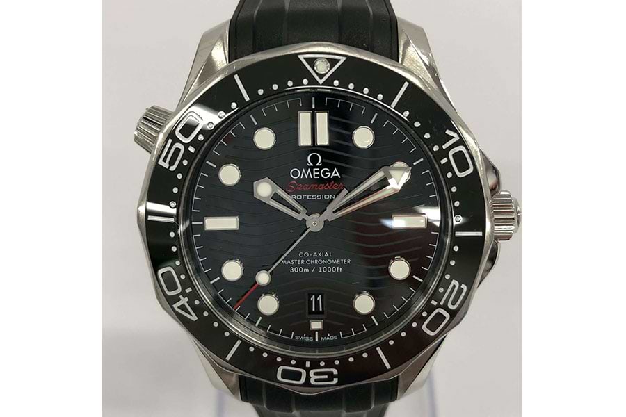 オメガ シーマスター 21032422001001 自動巻き SS/ラバー ブラック
