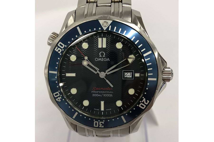 オメガ シーマスター 22218000 クォーツ SS ブラック