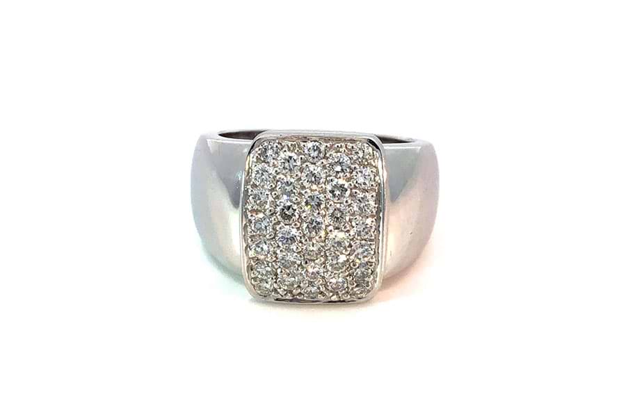 リング K18 約11号 ダイヤ0.25ct ダイヤ0.10ct$2 の買取実績