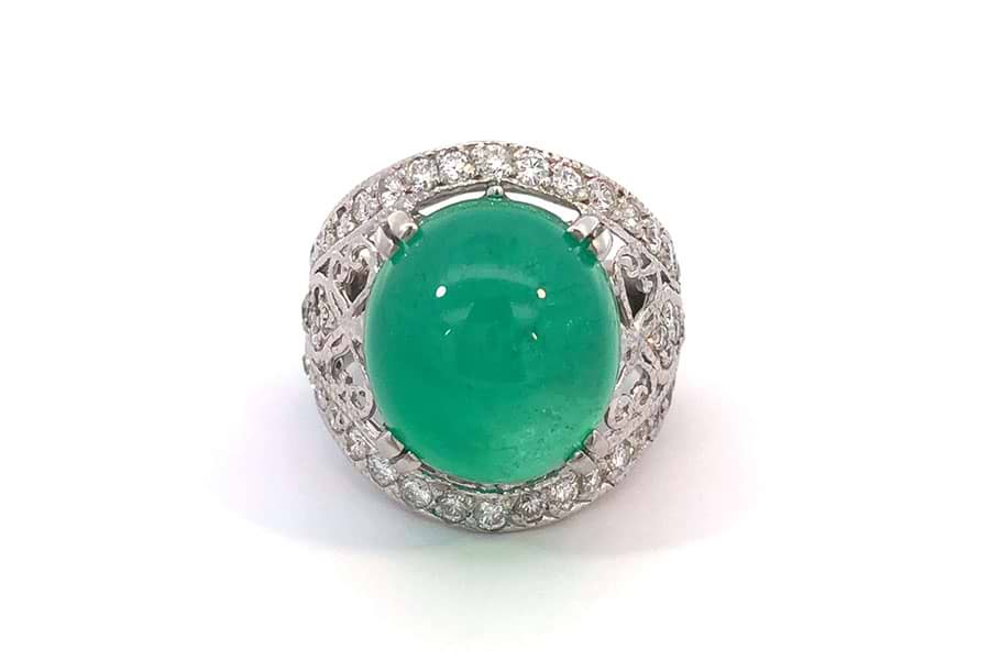 リング K18 約14号 トルマリン5.9ct ダイヤ の買取実績｜最新