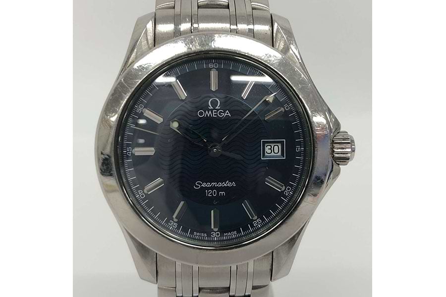 オメガ シーマスター120 2511.81 クォーツ SS ブルー