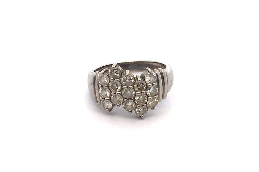 リング Pt900 約11号 レッドトルマリン9.59ct ダイヤ0.74ct$2 の