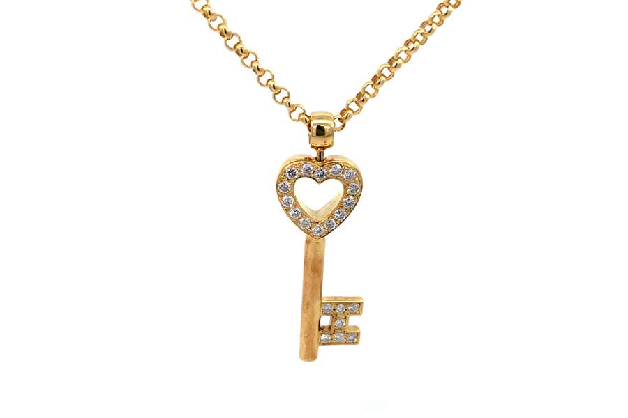 ネックレス K18 全長約40.6㎝ ダイヤ1.07ct$1 の買取実績｜最新