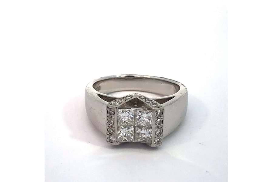 リング Pt900 約10号 ダイヤ1.00ct