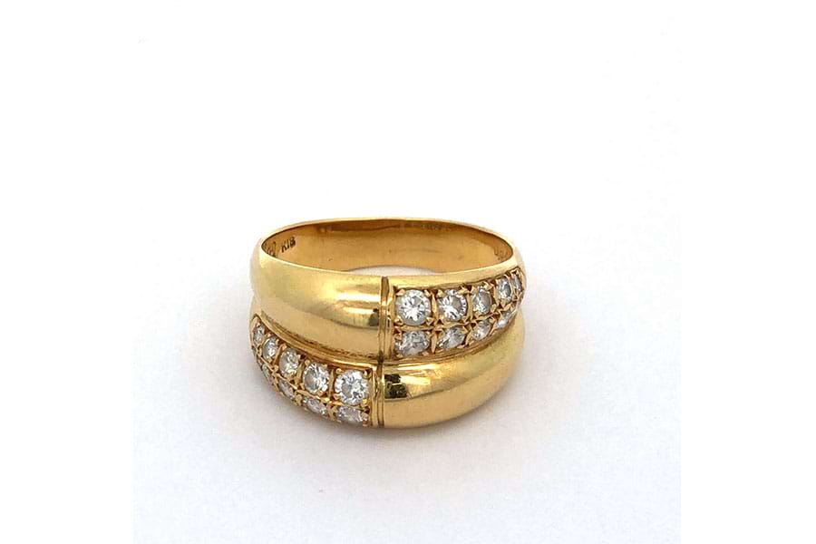 リング K18WG 約13号 ダイヤ0.50ct の買取実績｜最新相場で高価