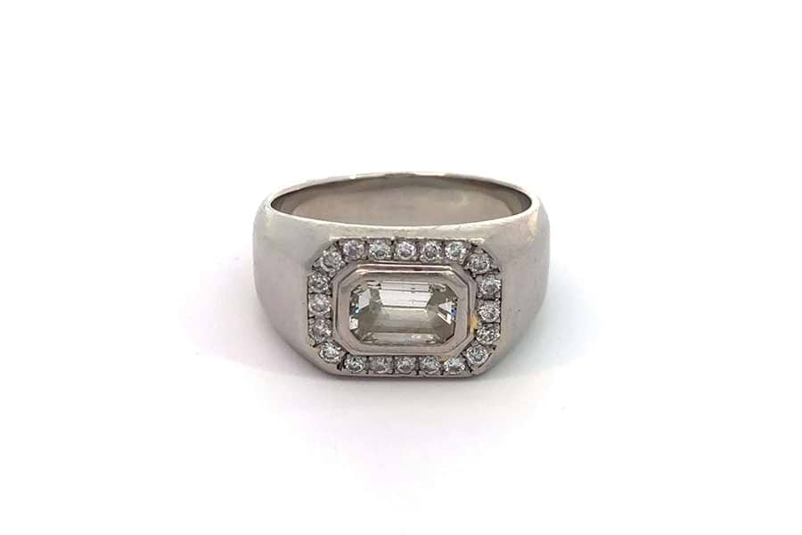 ダイヤモンドリング 0.22ct Pt900 約7号 Pt900 ダイヤモンド リング  