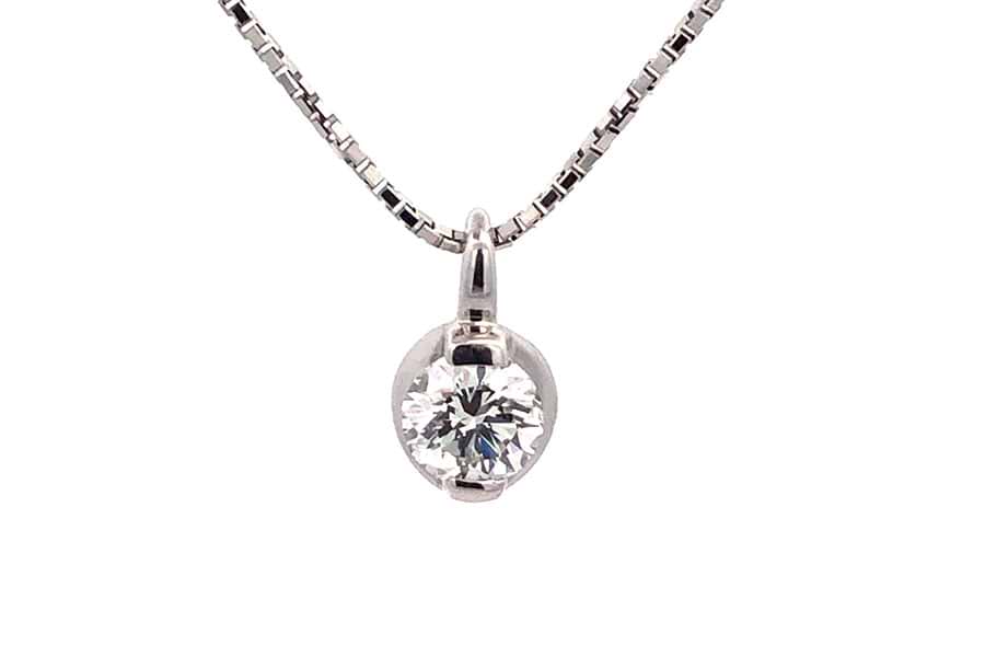 ネックレス Pt900,Pt850 全長約41.5㎝ ダイヤ0.525ct$2 の買取実績  