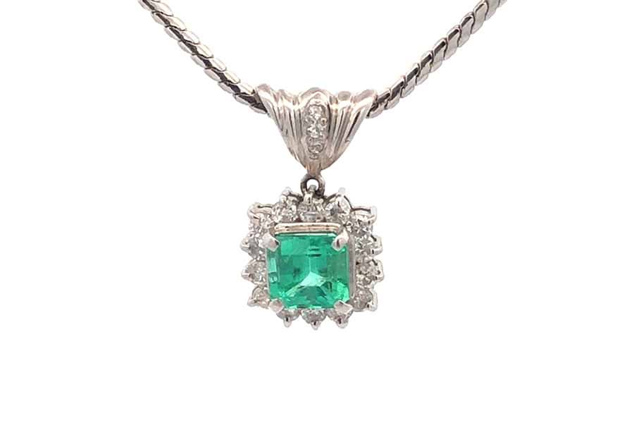 3*B様 刻印本物保証！最高級PT900 天然エメラルド1.94ct ダイヤ0