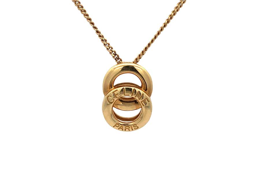 セリーヌ ダイヤネックレス 750 全長約42.0cm ダイヤ0.03ct の買取実績 