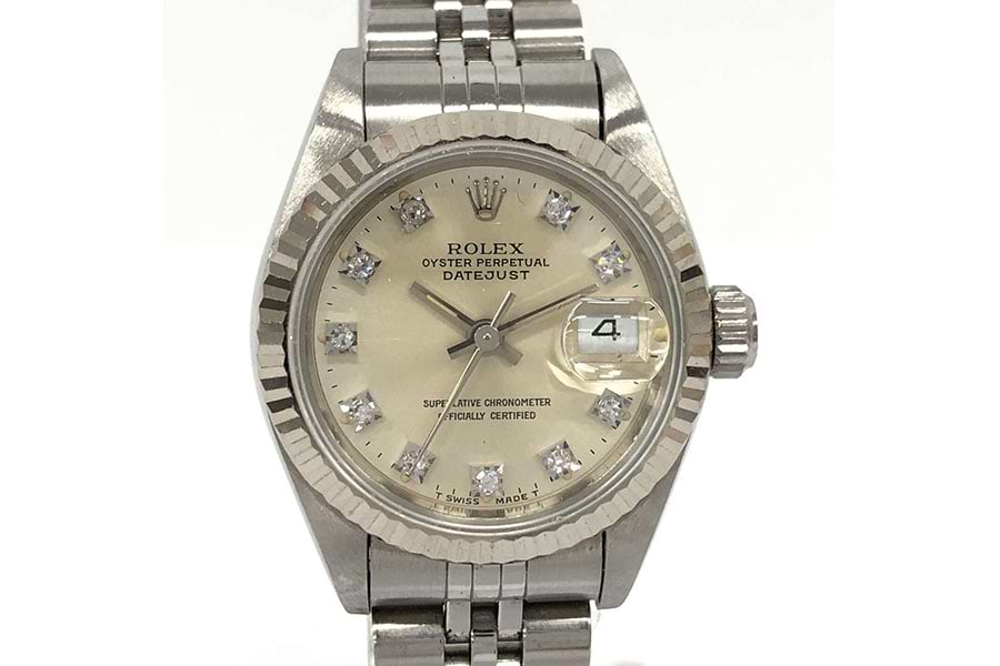 ロレックス ROLEX デイトジャスト 69174 シルバー WG/SS 自動巻き  
