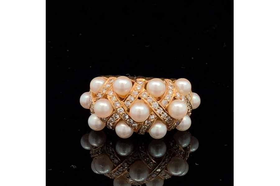 0.50ct ダイヤモンドリング K18 ダイヤ 0.5ct フラワー 花 公式通販