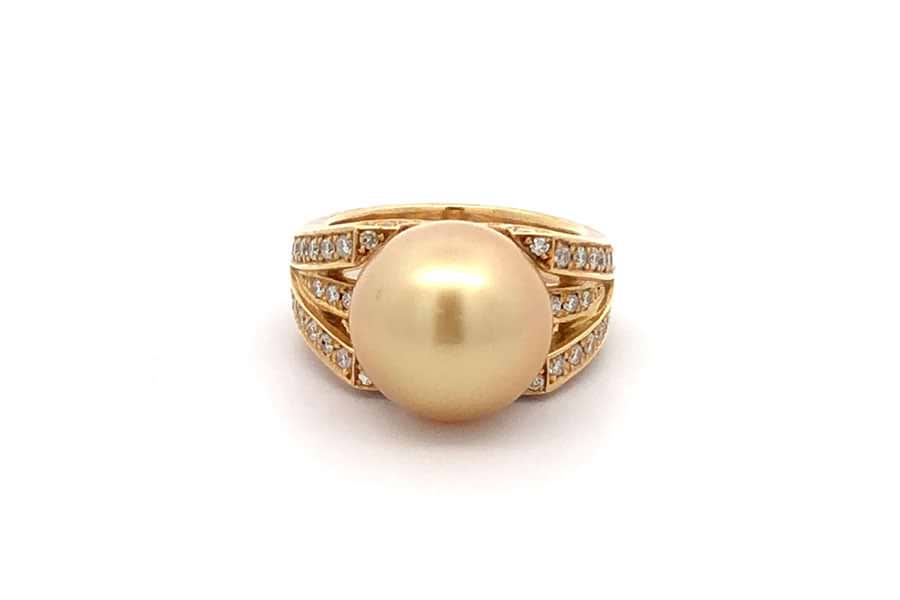 リング K18 約13号 パール直径約12.7mm ダイヤ0.72ct の買取実績｜最新相場で高価買取なら『買取大吉』 | パールダイヤモンドリング 約12号 パール約9.2mm・D0.50ct | リング(指輪) | Zqaamy