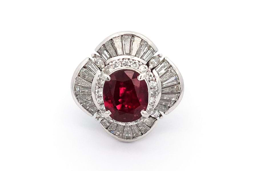 ☆Pt850 ルビー1.00ct＆ダイヤ リング 13.5号☆ 楽天市場】ルビー 1 